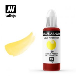 Aquarela Liquida - akwarela w płynie Vallejo 32 ml 160 process yellow